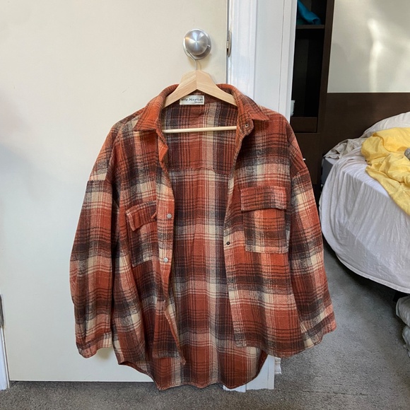 plaid coat - Picture 3 of 4